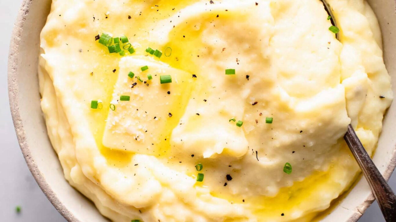 Mashed Potatoes and Sour Cream