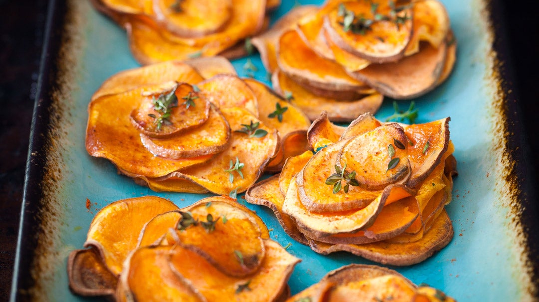Baked Sweet Potato Roses