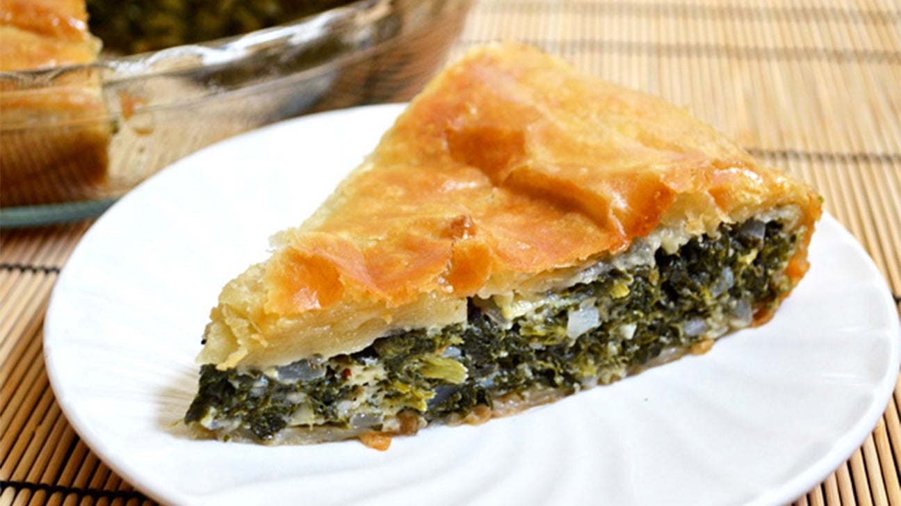 spinach slab pie