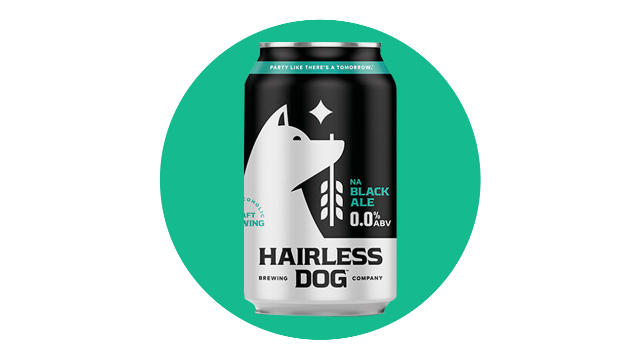 Hairless Dog Brewing Nonalcoholic Black Ale