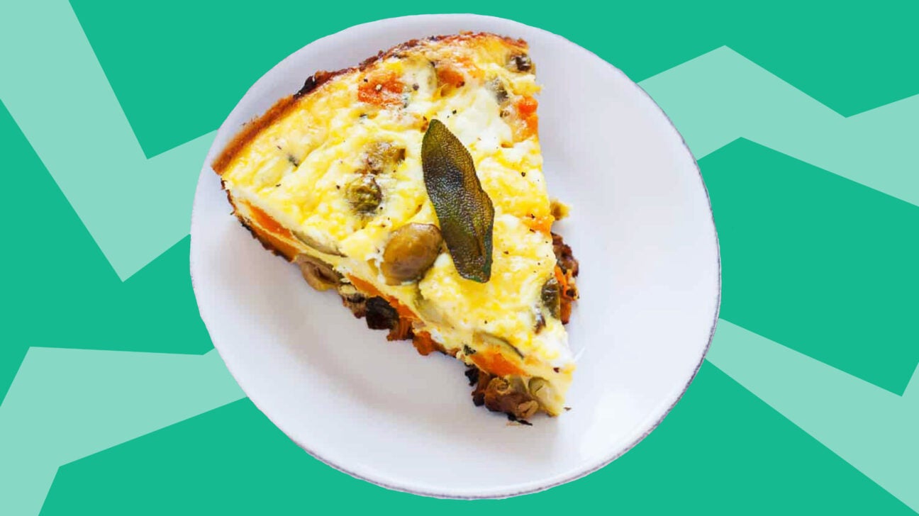 Leftover turkey frittata