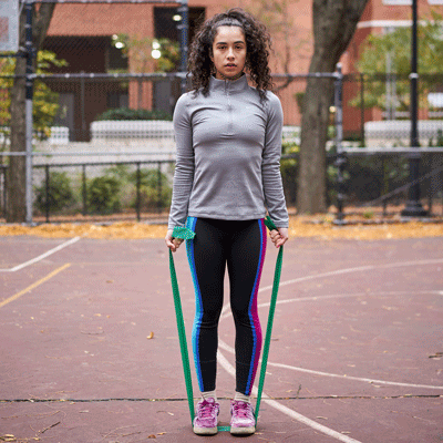 bicep curl with band