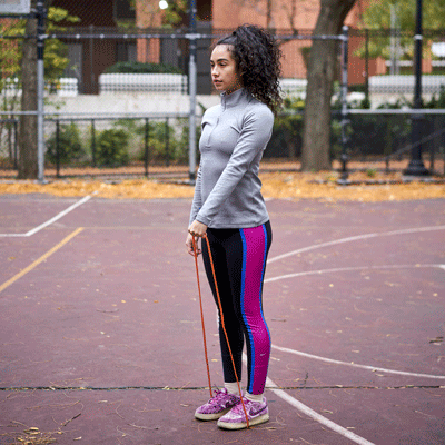 single arm front raise