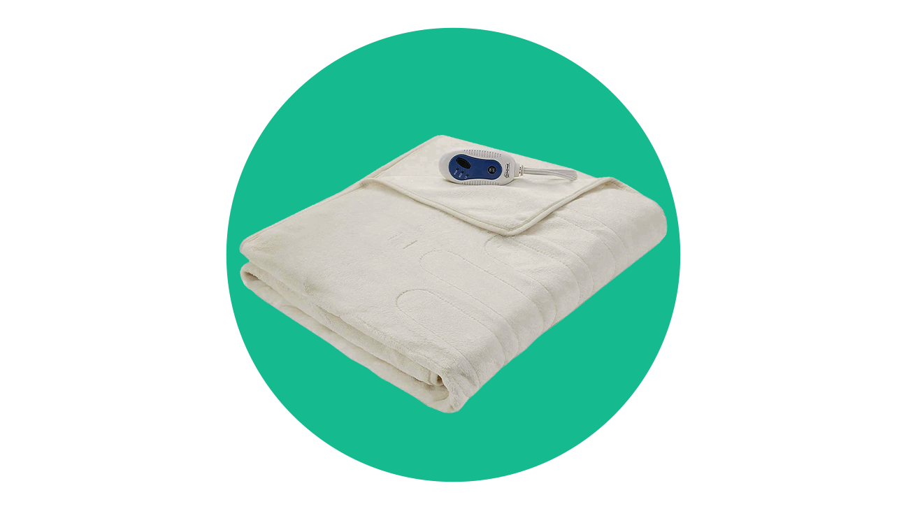 BeautyRest Plush Electric Blanket with Foot Pocket