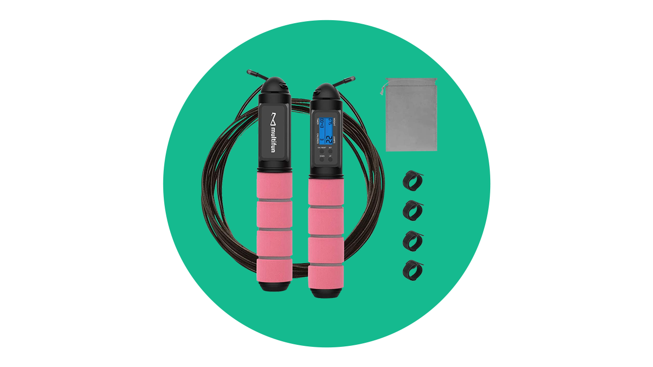 multifun speed skipping rope with calorie counter