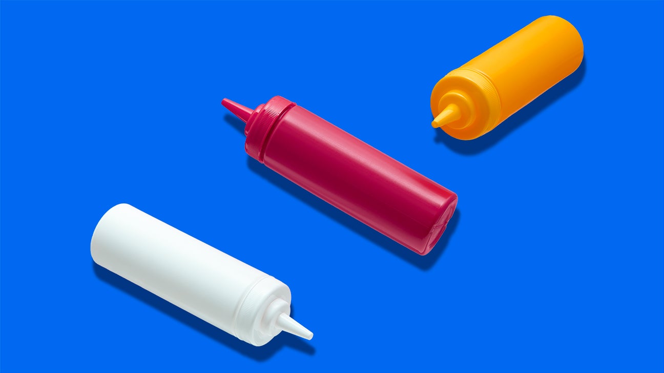 Generic sugary condiments on a blue background header crop