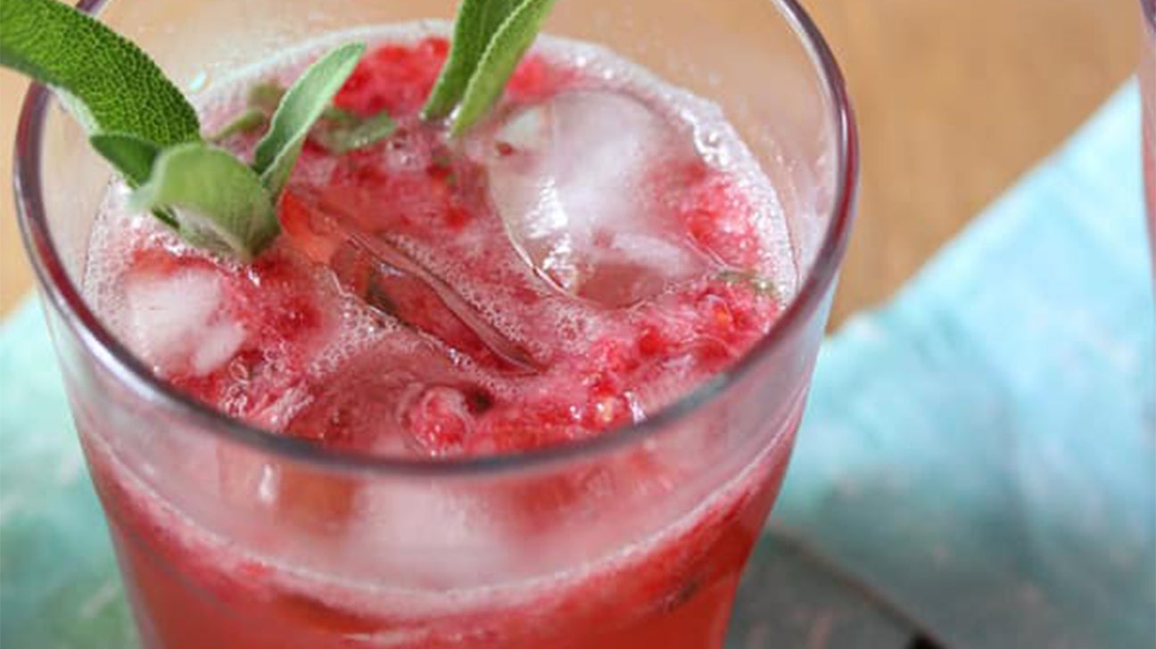 Raspberry herb smash