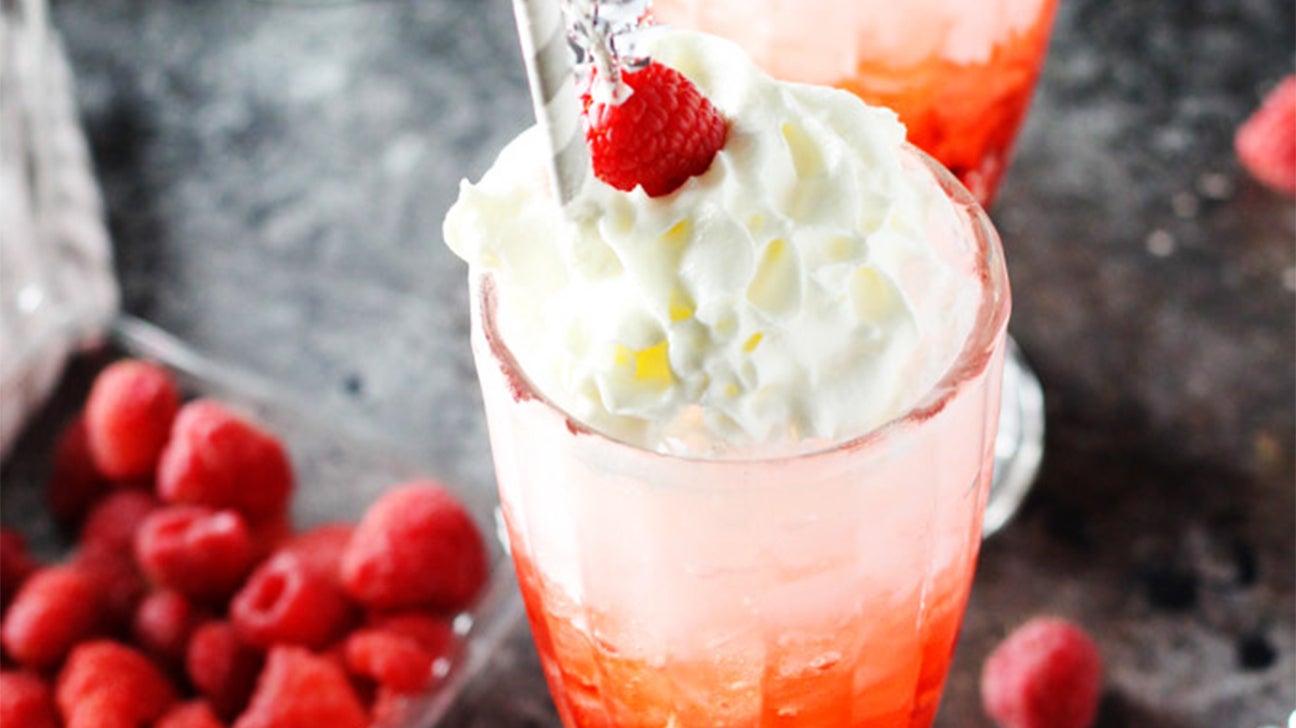 Raspberry cream soda