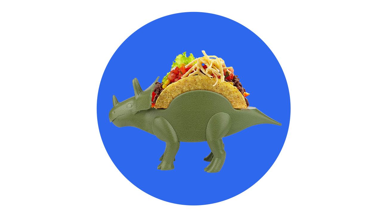 dinosaur taco holders