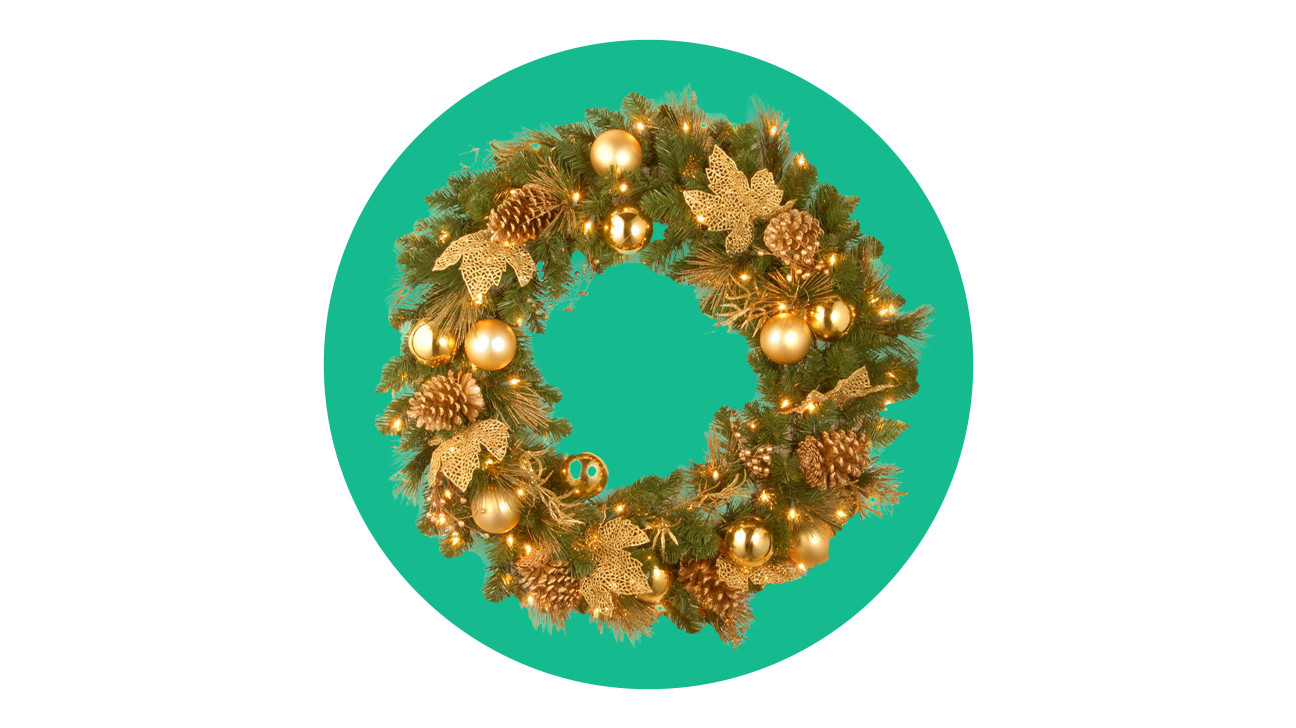 Greyleigh Elegance 24″ Lighted Wreath