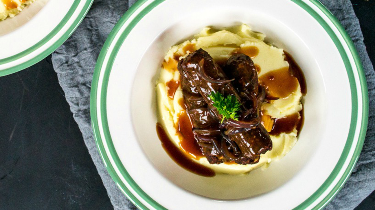 porcini polenta sausages