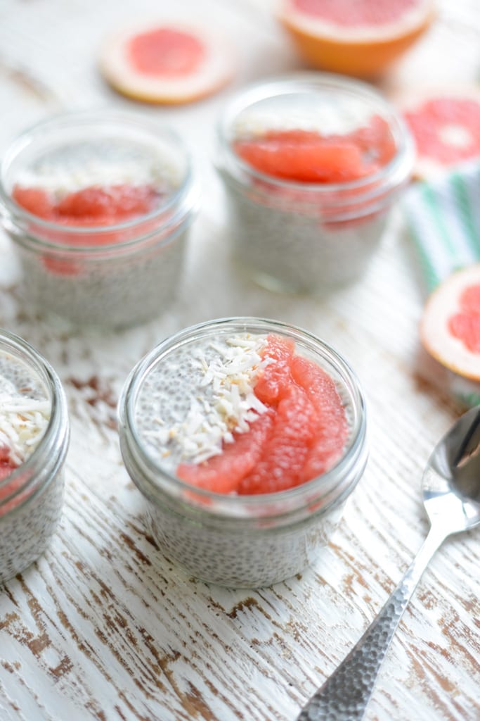 Grapefruit-ginger chia seed pudding