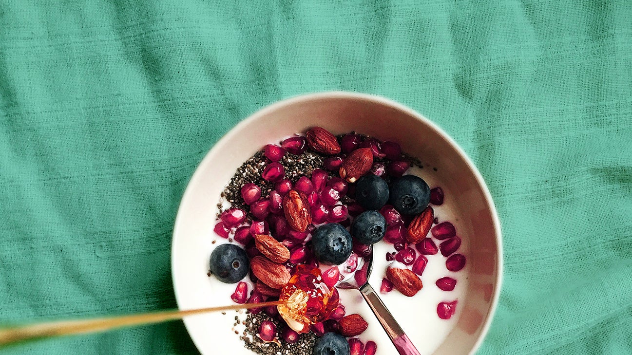 homemade yogurt with fruit toppings