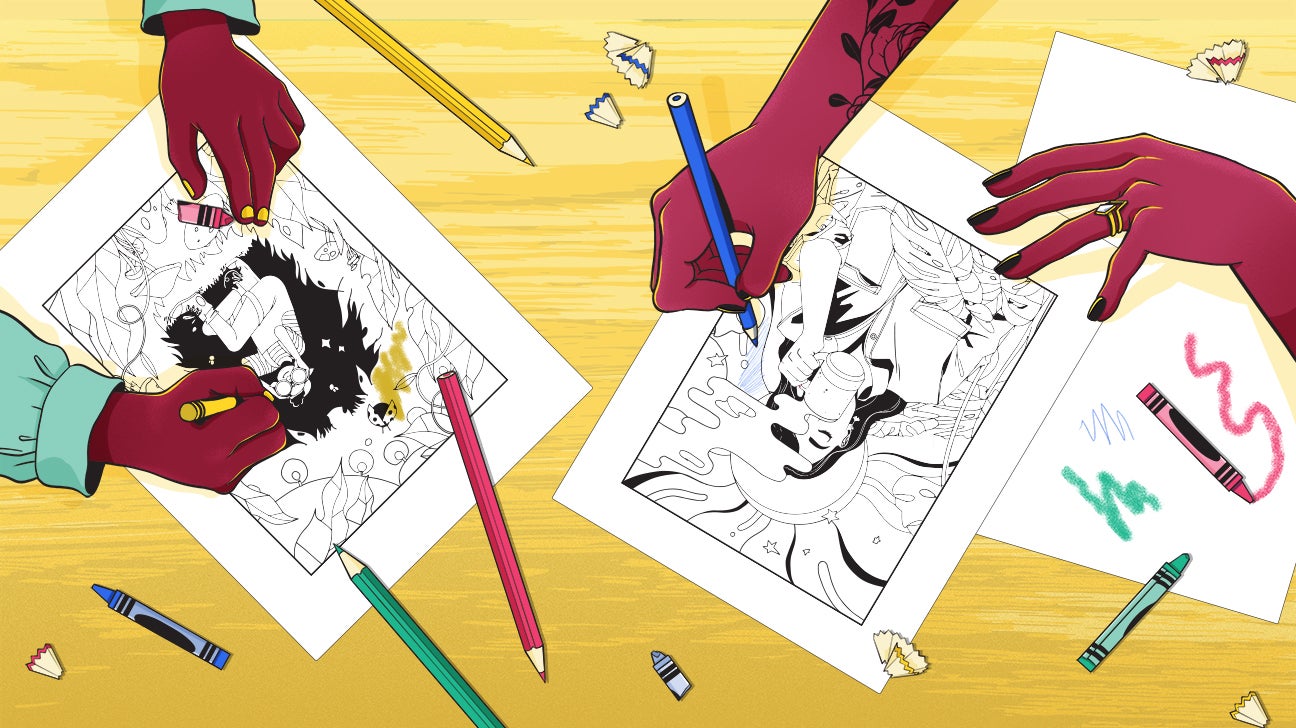 mindfulness activities coloring header