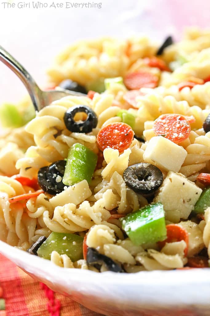 pizza pasta salad