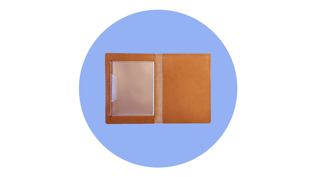 Genuine Leather Vaccination Passport Holder