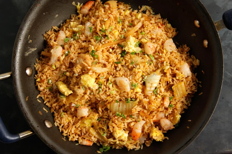Kimchi and Shrimp Fried Rice