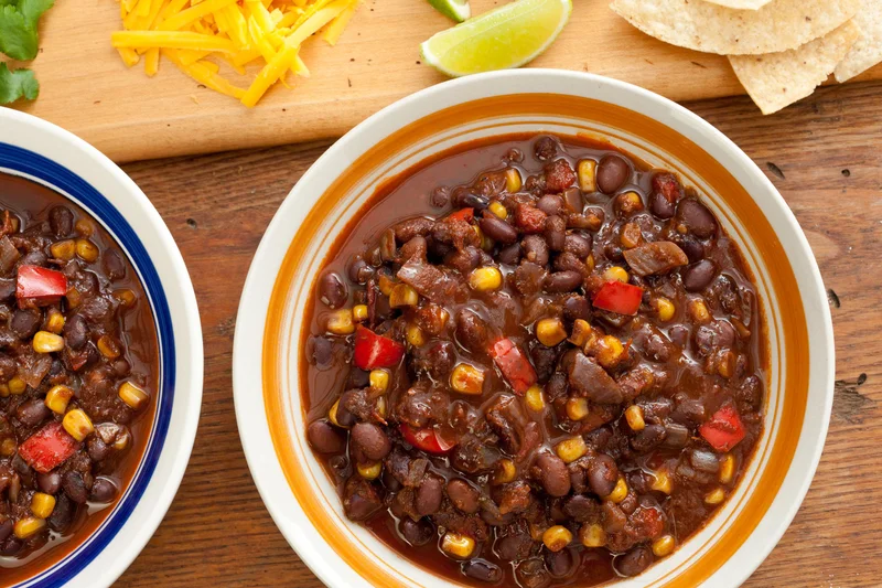 Pressure Cooker Vegan Black Bean Chili