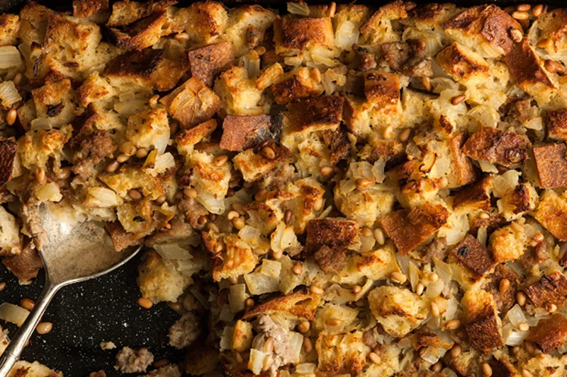 Italian Fennel and Turkey Sausage Stuffing