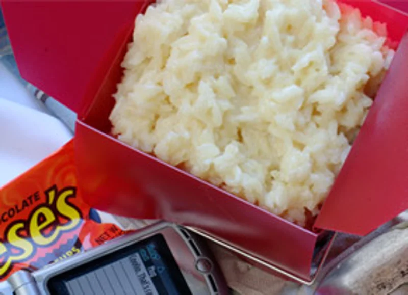 Leftover Chinese Takeout Rice Pudding