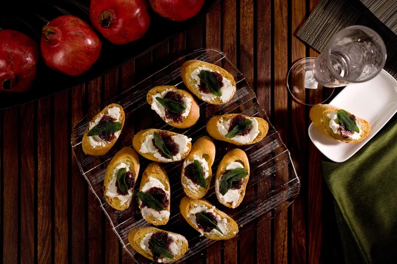 Fig Jam and Goat Cheese Crostini