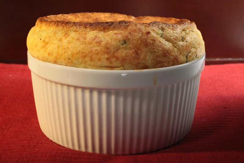 Jack Cheese and Grits Soufflé