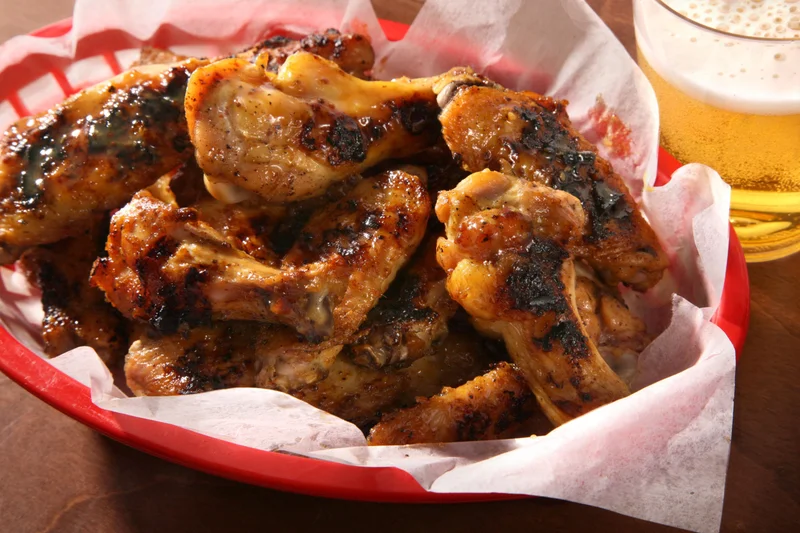 Grilled Maple-Mustard Chicken Wings