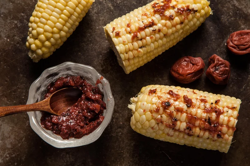 Corn with Umeboshi Paste