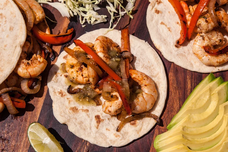 Grilled Shrimp Fajitas