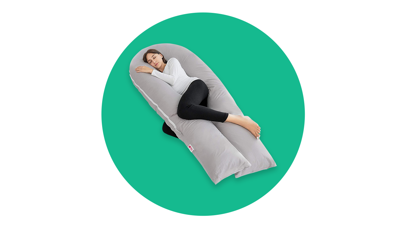 Noblik Knee Pillow for Side Sleepers with Elastic Strap Memory Foam Leg Pillow Heart Shaped Memory Foam Leg Pillow 