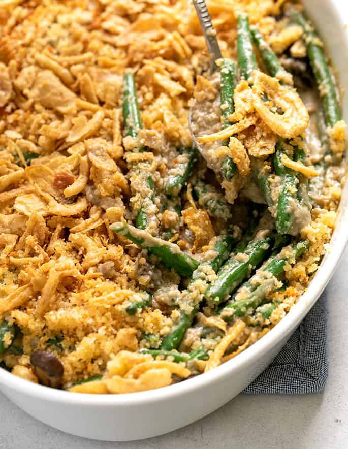 Easy gluten-free green bean casserole