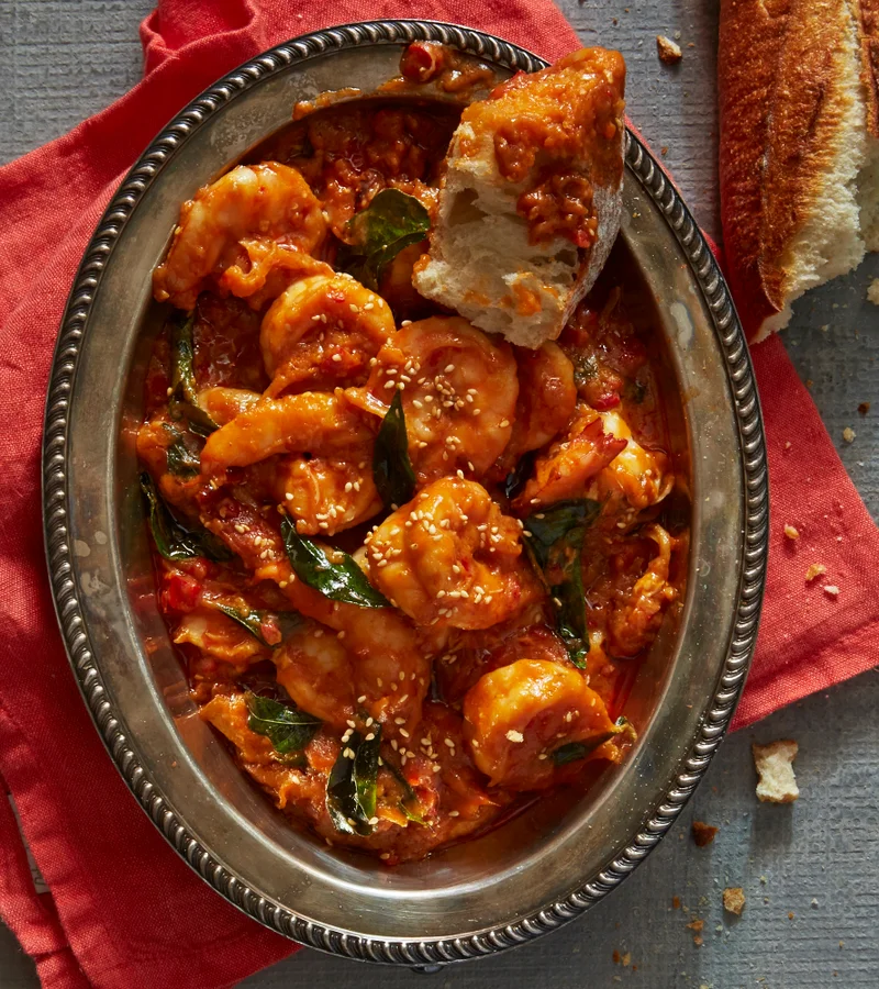 Malaysian Chili Prawns