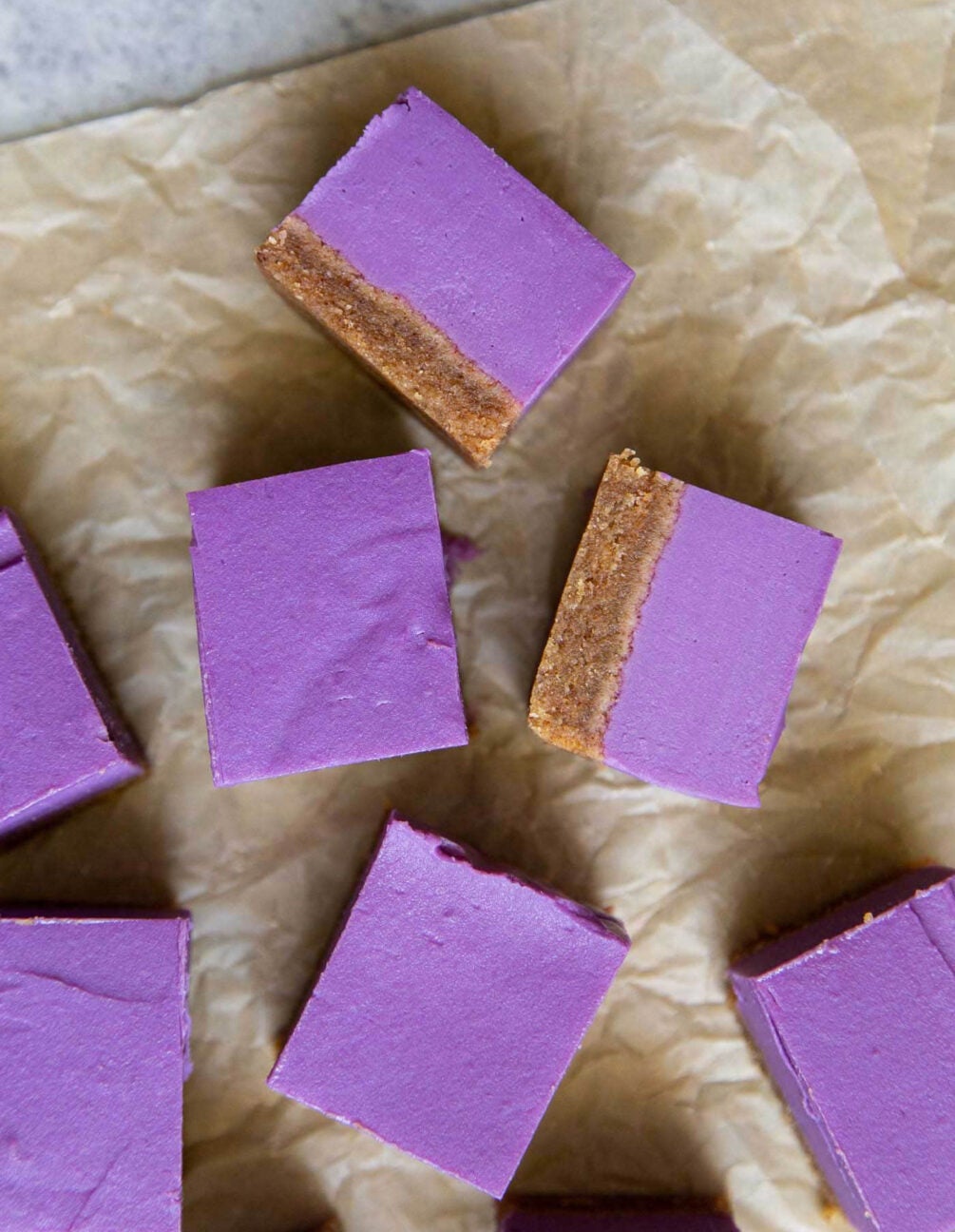 purple sweet potato pie bars