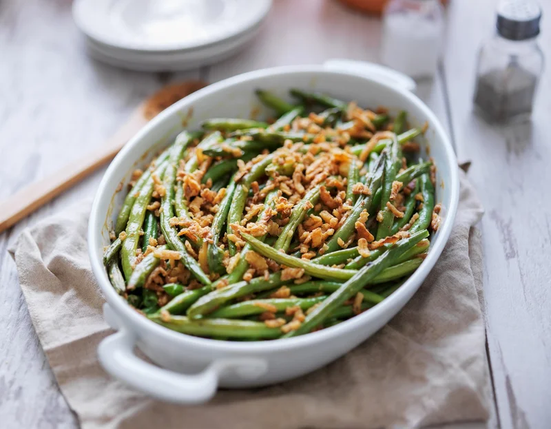 Chili Garlic Green Bean Casserole