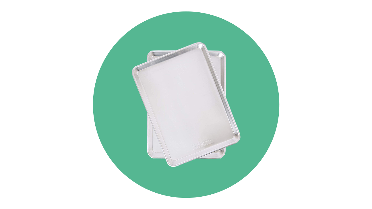 Nordic Ware Natural Aluminum Commercial Baker's Half Sheet, 2-Pack