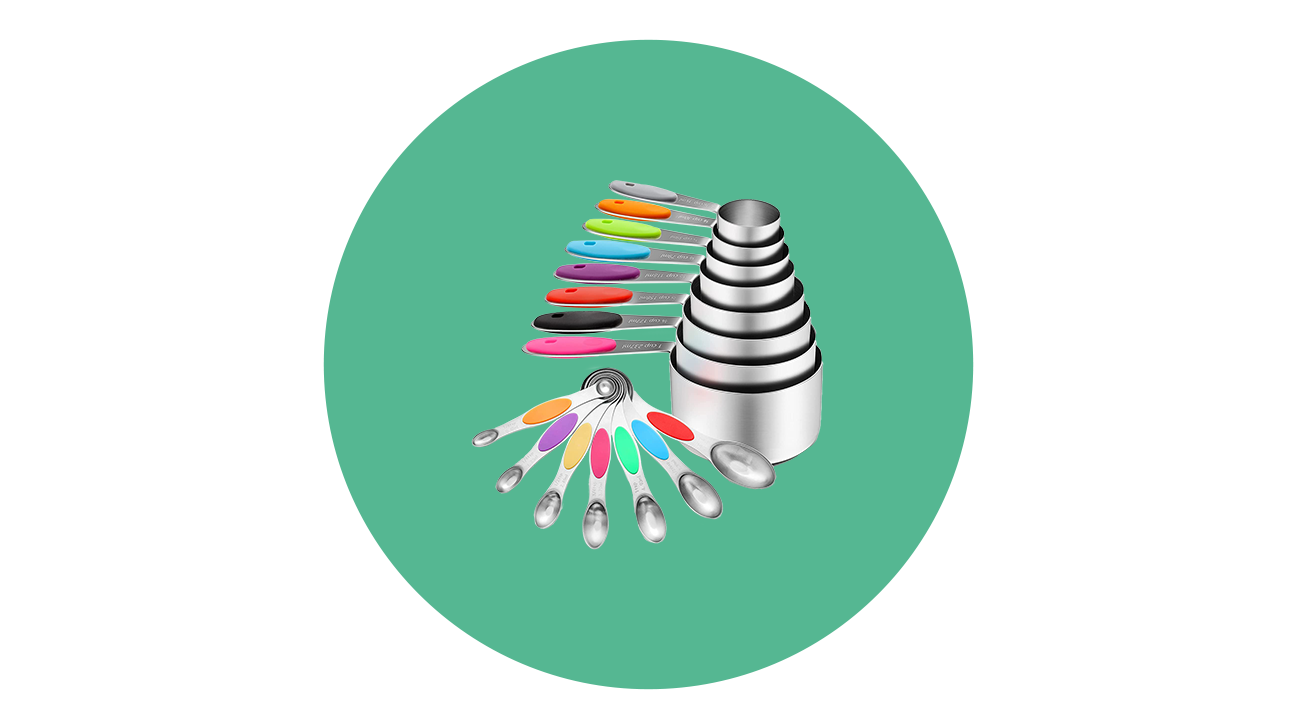 Yihong 16-Piece Stainless Steel Measuring Cups and Spoons Set