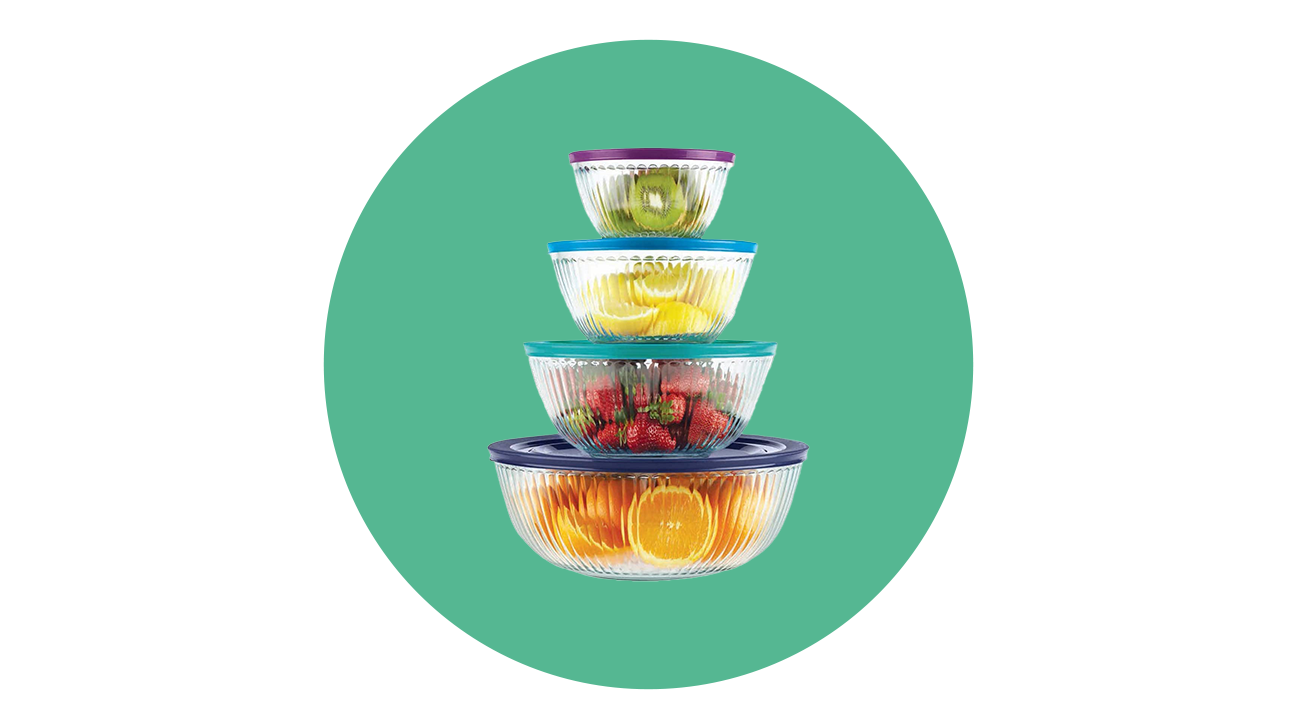 Pyrex 8-Piece Glass Mixing Bowl Set