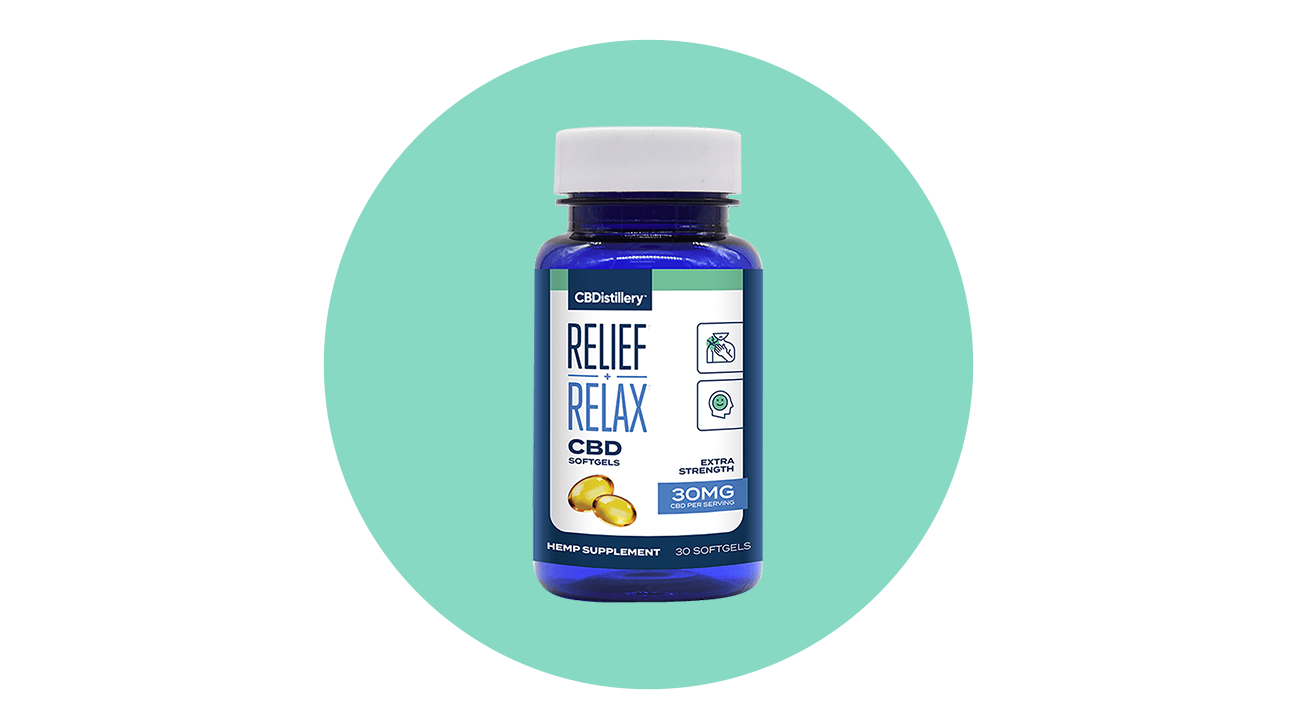 CBDistillery Relief + Relax CBD Softgels