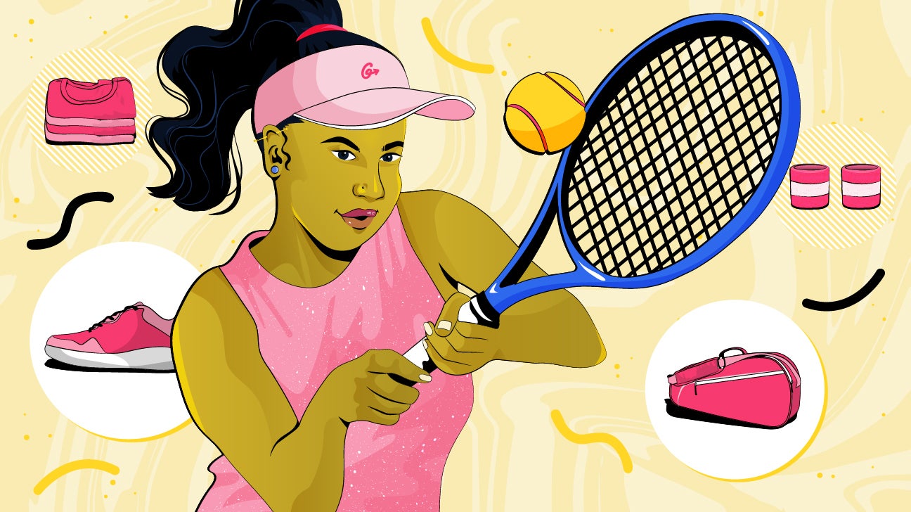 illustration of a tennis player