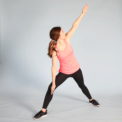 extended side angle pose