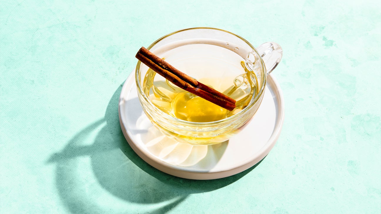 tea with a cinnamon stick