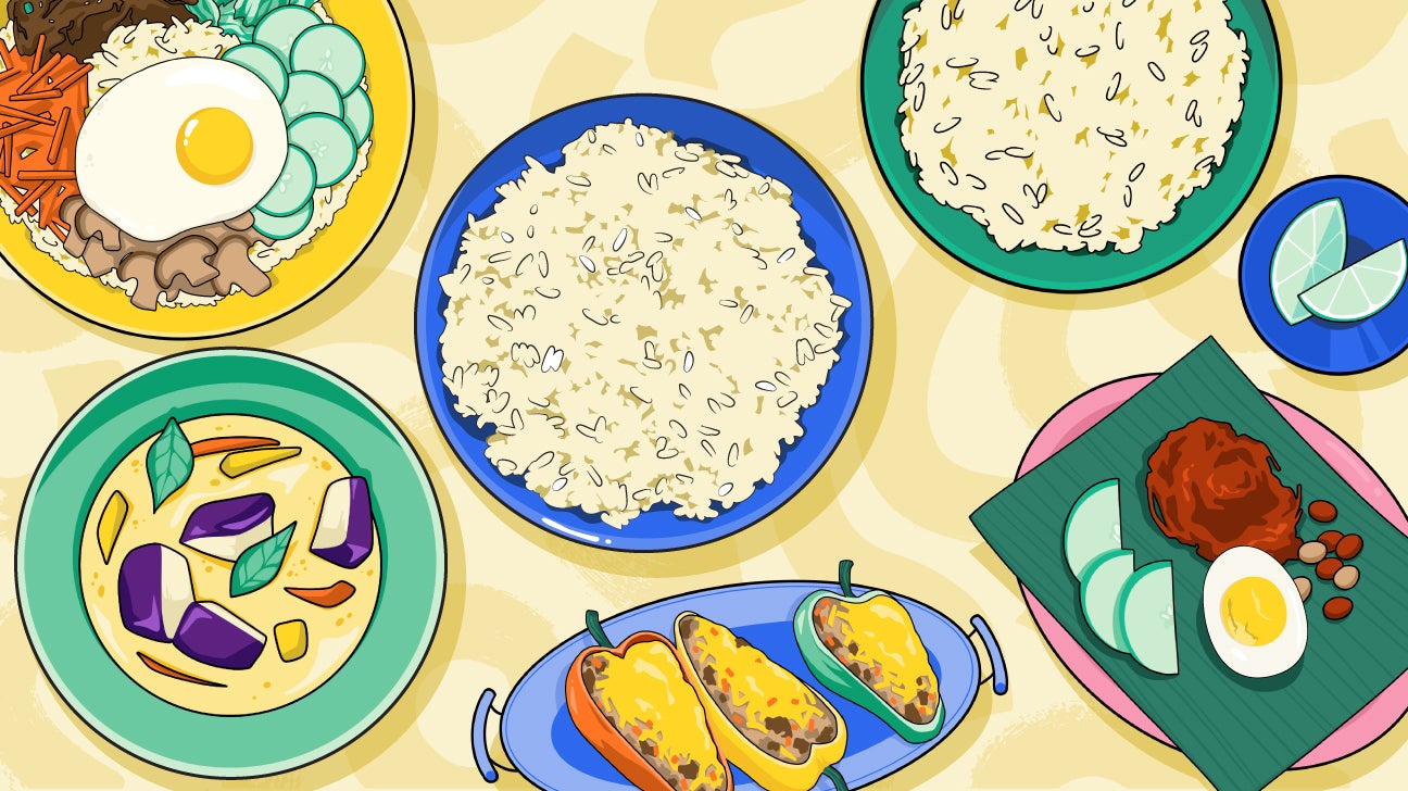 Basmati and jasmine rice